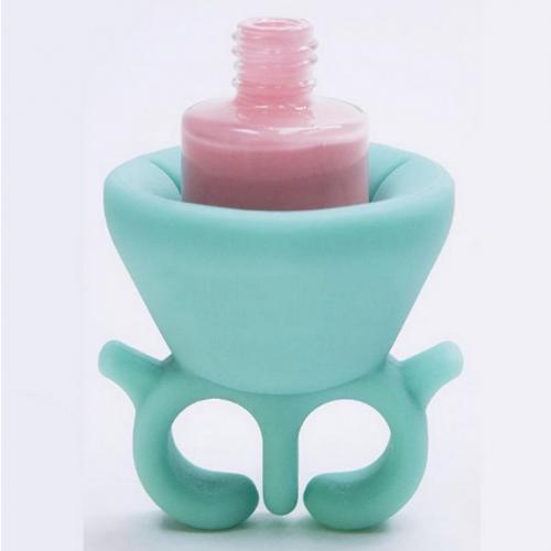 Nail polish bottle silicone sleeve